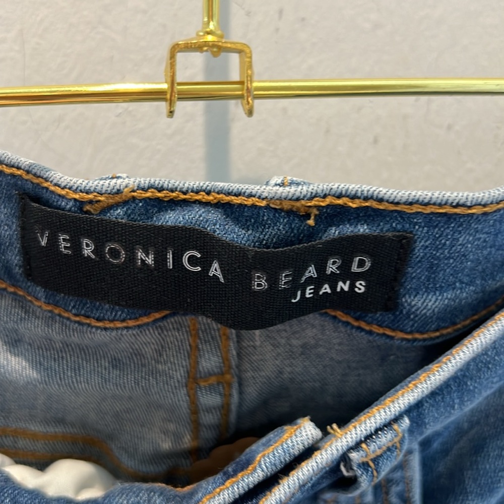 Veronica Beard Carolyn Boot Button Fly Ribbon Jea… - image 3